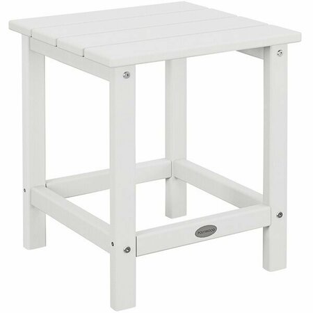 POLYWOOD Long Island 18'' White Side Table 633ECT18WH